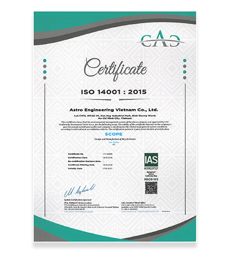 ISO 14001
Environmental Management System